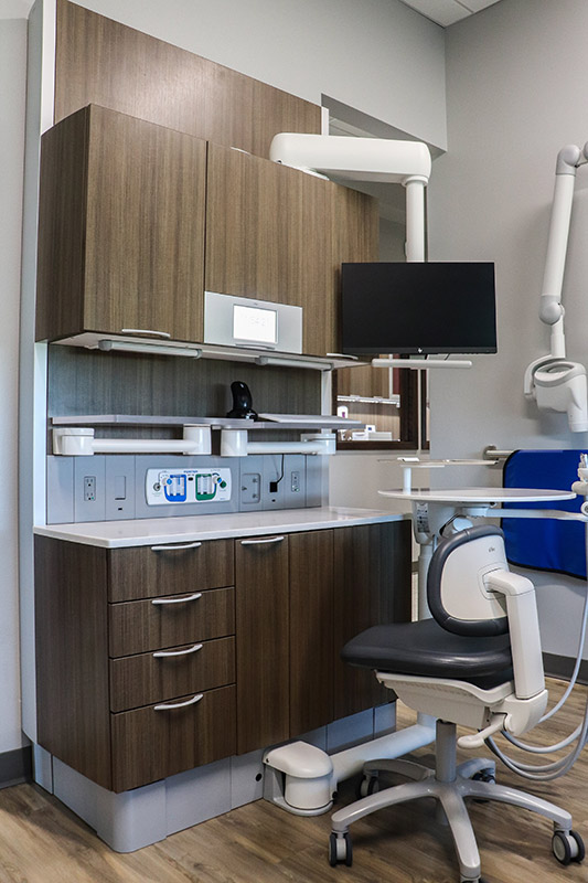 Dental work area in Wright County Family Dental office 