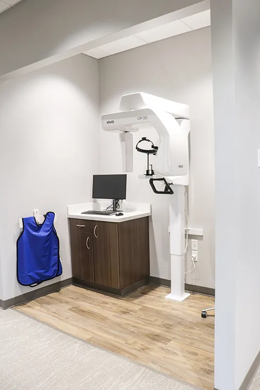 Dental X-ray machine and workstation in Wright County Family Dental office