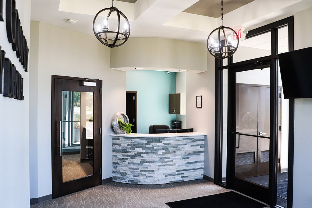Reception at Wright County Family Dental office.