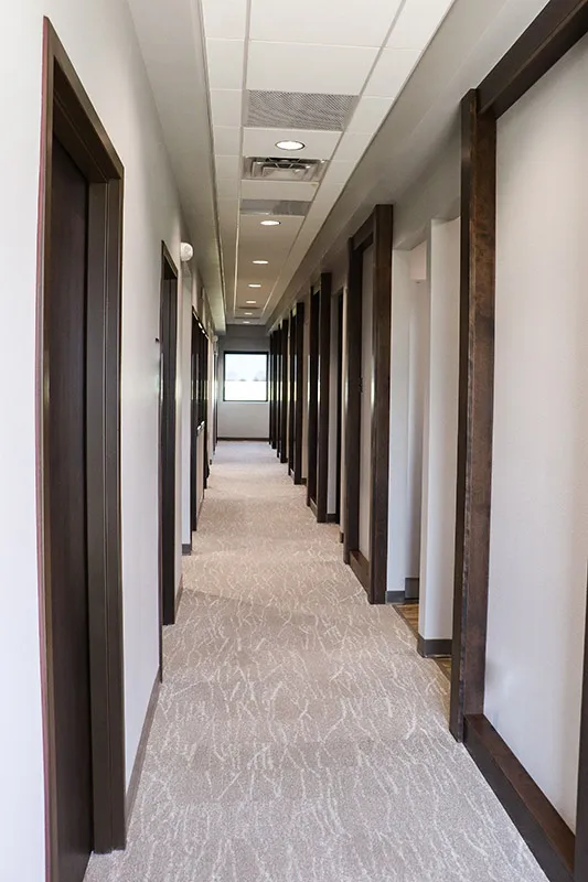 Hallway of the Wright County Family Dental office.