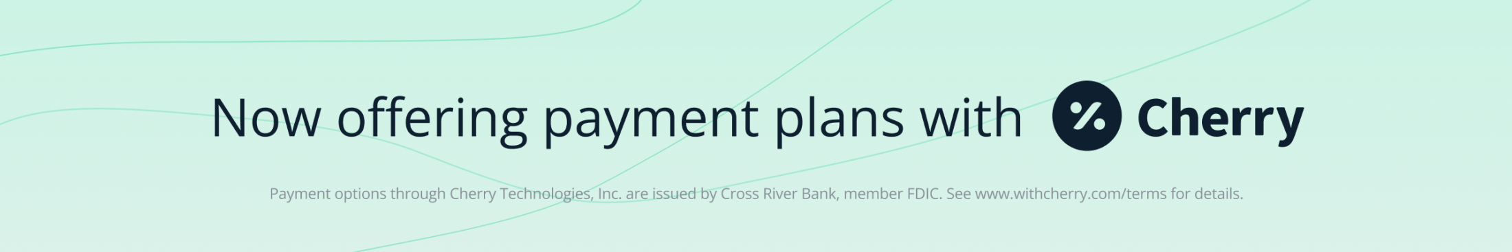 Cherry Payment Options Banner